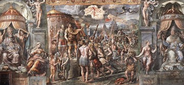 Erscheinung des Kreuzes Renaissance Meister Raphael Ölgemälde